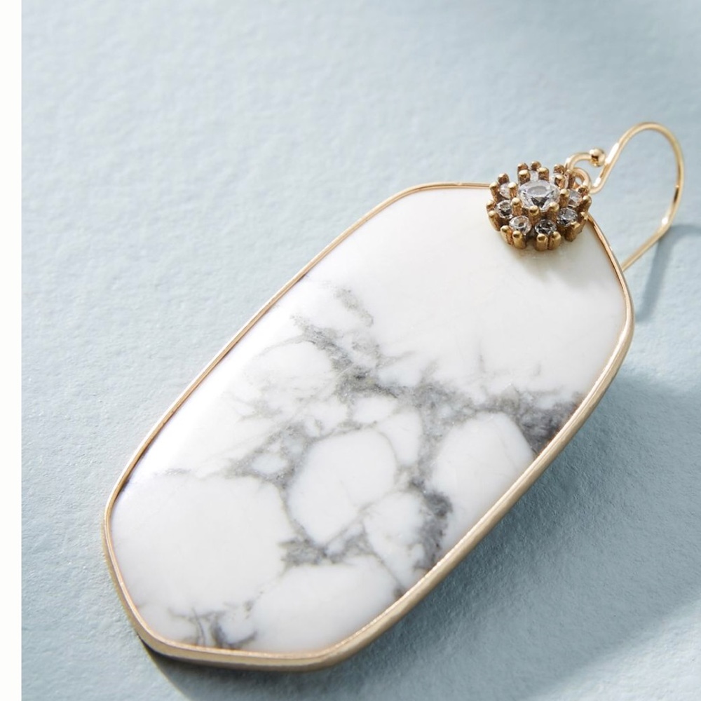 Anthrogologie Marbled  Drop Earrings